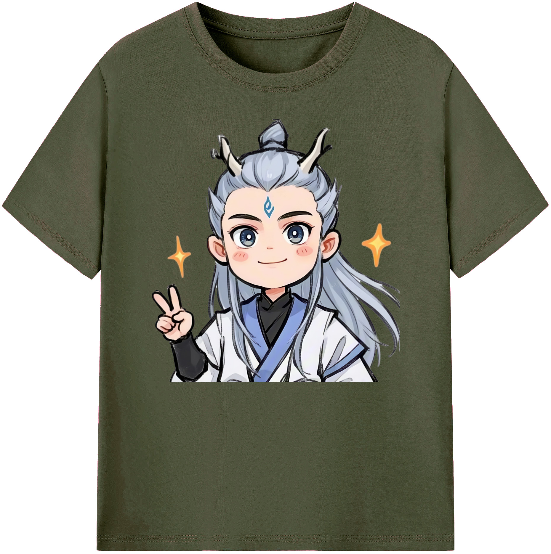 （画像用） Ne Zha 2 ナタ 魔童の大暴れ 綿100％ メンズ半袖Tシャツ｜肌触りやわらか＆通気性